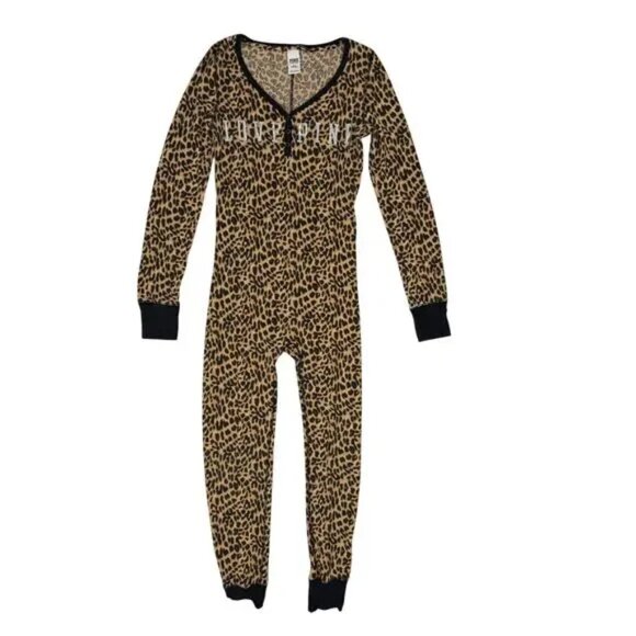 NWT Victoria’s Secret "PINK" Thermal Jane Onesie Pajama - Picture 2 of 8